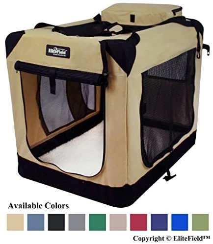 Mia's Pet Supply EliteField 3-Door Folding Soft Dog Crate - Indoor & Outdoor Travel Pet Home 6 Mia's Pet Supply EliteField 3-Door Folding Soft Dog Crate, Indoor & Outdoor Pet Home Travel