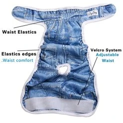 Mia's Pet Supply : JoyDaog(3 Pack Small Dog Diapers For Female Reusable Premium Puppy Wrap S