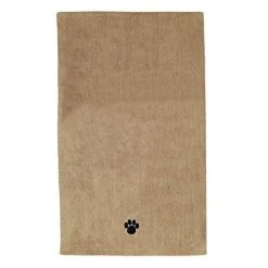 Mia's Pet Supply DII Bone Dry Microfiber Dog Bath Towel With Embroidered Paw Print Hygiene