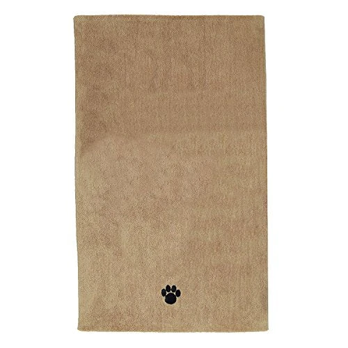 Mia's Pet Supply DII Bone Dry Microfiber Dog Bath Towel with Embroidered Paw Print - Quick Dry & Absorbent 2 Mia's Pet Supply DII Bone Dry Microfiber Dog Bath Towel With Embroidered Paw Print Hygiene
