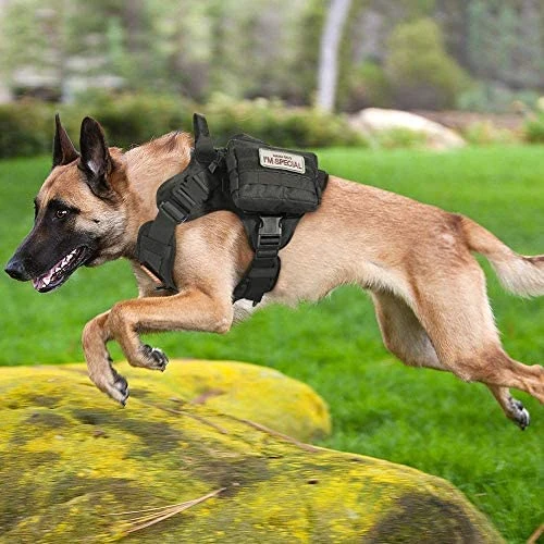 Mia's Pet Supply Tactical Dog Harness Vest with Handle - Large Size, Durable & Comfortable for Dogs 9 Mia's Pet Supply Leashes And Harness Tactical Dog Harness Vest Large With Handle