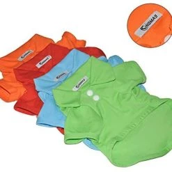 Mia's Pet Supply KINGMAS 4 Pack Dog Shirts Pet Puppy T-Shirt Clothes Outfit Apparel Coats Tops