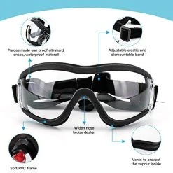 Mia's Pet Supply PEDOMUS Dog Sunglasses & Goggles - Adjustable Strap for Travel, UV Protection 11 Mia's Pet Supply Apparel PEDOMUS Dog Sunglasses Dog Goggles Adjustable Strap For Travel