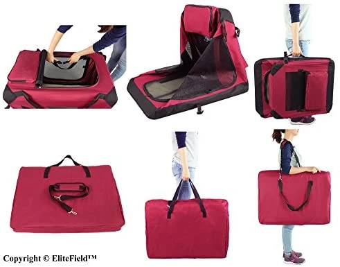 Mia's Pet Supply EliteField 3-Door Folding Soft Dog Crate - Indoor & Outdoor Travel Pet Home 5 Mia's Pet Supply EliteField 3-Door Folding Soft Dog Crate, Indoor & Outdoor Pet Home Travel