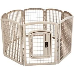 Mia's Pet Supply Plastic Pet Pen Fence Enclosure With Gate - Houses, Pens & Crates