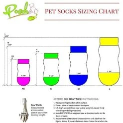 Mia's Pet Supply Apparel Posch Anti-Slip Knit Socks For Pets With Traction Soles For Indoor