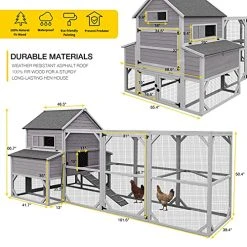 Mia's Pet Supply 47ft² Super Large Chicken Coop Outdoor Wooden Hen House