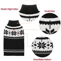 Mia's Pet Supply Dog Sweater - Winter Coat Apparel Clothes With Colorful Stripes