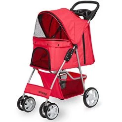 Mia's Pet Supply Travel Paws & Pals 4 Wheeler Elite Jogger Pet Stroller