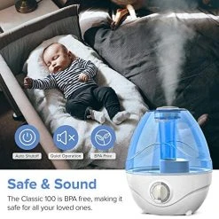 Mia's Pet Supply LEVOIT Humidifiers For Bedroom, 2.4L Ultrasonic Cool Mist Humidifier