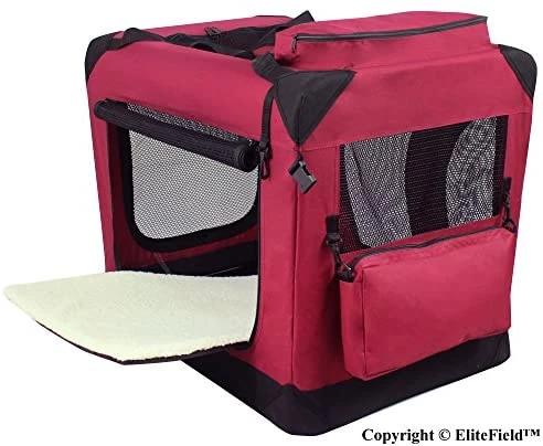 Mia's Pet Supply EliteField 3-Door Folding Soft Dog Crate - Indoor & Outdoor Travel Pet Home 3 Mia's Pet Supply EliteField 3-Door Folding Soft Dog Crate, Indoor & Outdoor Pet Home Travel