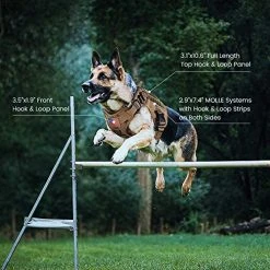 Mia's Pet Supply Tactical Dog Harness Vest No Pull With Handle Front Clip Military Training Harness Leashes And Harness