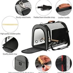 Mia's Pet Supply X-ZONE Portable Pet Bird Parrot Carrier - Transparent, Breathable Travel Cage for Cats & Dogs 10 Mia's Pet Supply X-ZONE Portable Pet Bird Parrot Carrier Transparent Breathable Travel Cage