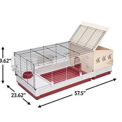 Mia's Pet Supply : Rabbit Hutch Extension | Wood Rabbit Hutch Extension Fits Midwest Models 158 & 158XL : Pet Supplies Rabbit Houses & Accessories