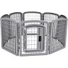 Mia's Pet Supply Plastic Pet Pen Fence Enclosure With Gate - Houses, Pens & Crates