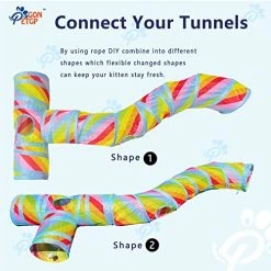 Mia's Pet Supply Cat Toys Cat Tunnel Toy And Cubes Combo, Cat Tunnels For Indoor Cats