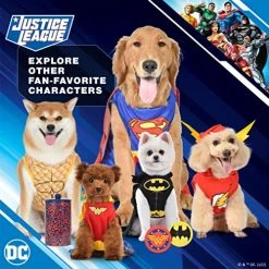 Mia's Pet Supply Apparel DC Comics For Pets Superman Dog Harness