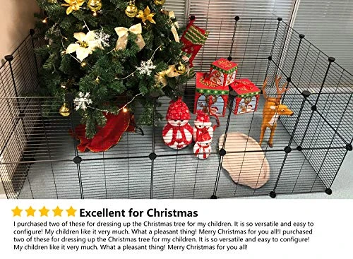 Tespo Pet Playpen - Portable Metal Wire Small Animal Cage for Indoor Use by Mia's Pet Supply 9 Mia's Pet Supply : Tespo Pet Playpen, Small Animal Cage Indoor Portable Metal Wire Yd Fence