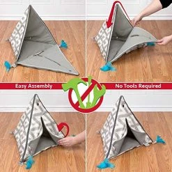 Mia's Pet Supply Kitty City Small Teepee & Feather Toy - Interactive Cat Toys for Indoor Cats 9 Mia's Pet Supply Kitty City Small Teepee And Feather Toy, Cat Toys