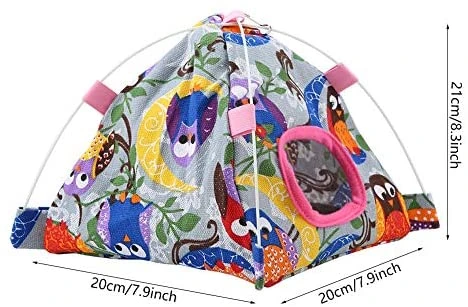 Mia's Pet Supply Aviary & Perches HEEPDD Bird Hammock - Cartoon Parrot Hanging Tent with Coral Mat Cage Decor 2 Mia's Pet Supply Aviary & Perches HEEPDD Bird Hammock, Cartoon Parrot Hanging Tent With Coral Mat Cage Decor For Pet