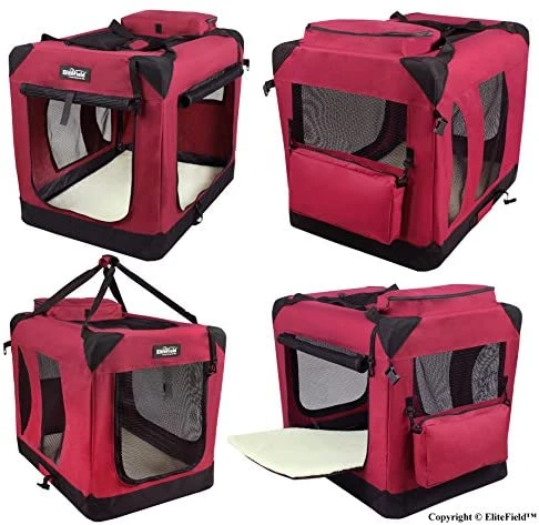 Mia's Pet Supply EliteField 3-Door Folding Soft Dog Crate - Indoor & Outdoor Travel Pet Home 4 Mia's Pet Supply EliteField 3-Door Folding Soft Dog Crate, Indoor & Outdoor Pet Home Travel
