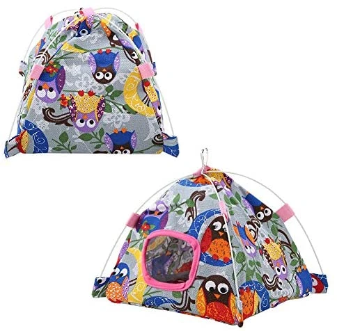Mia's Pet Supply Aviary & Perches HEEPDD Bird Hammock - Cartoon Parrot Hanging Tent with Coral Mat Cage Decor 6 Mia's Pet Supply Aviary & Perches HEEPDD Bird Hammock, Cartoon Parrot Hanging Tent With Coral Mat Cage Decor For Pet