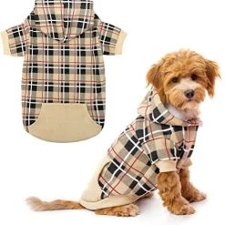Mia's Pet Supply EXPAWLORER Plaid Dog Hoodie