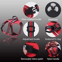 Mia's Pet Supply Leashes And Harness Service Dog Harness, No Pull Harness With Handle