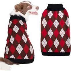 Mia's Pet Supply Plaid Dog Sweater