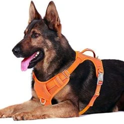 Mia's Pet Supply No Pull Dog Harness Front Clip Heavy Duty Reflective Easy Control Handle For Large Dog Leashes And Harness