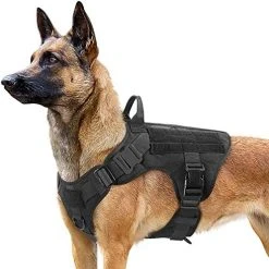Mia's Pet Supply Tactical Dog Harness Vest with Handle - Large Size, Durable & Comfortable for Dogs 24 Mia's Pet Supply Leashes And Harness Tactical Dog Harness Vest Large With Handle