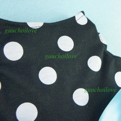 Fitwarm Cute Polka Dot Ribbon Dog Dress - Cozy Dog Shirt & Pet Apparel, Small Size 4 Mia's Pet Supply Fitwarm Cute Polka Dot Ribbon Dog Dress Dog Clothes Cozy Dog Shirt Pet Dress, Small Apparel