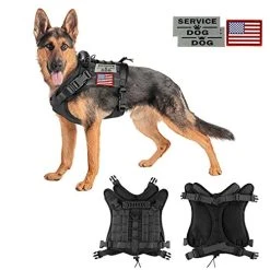 Mia's Pet Supply Tactical Dog Vest Harness & Leash Set - Durable, Adjustable, Reflective for Safety 28 Mia's Pet Supply Leashes And Harness Tactical Service Dog Vest Harness