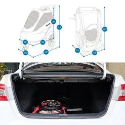 Mia's Pet Supply Travel Ibiyaya Heavy Duty Dog Stroller/Pull Behind Bike Trailer