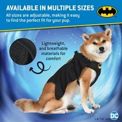 Mia's Pet Supply DC Comics For Pets Batman Dog Harness
