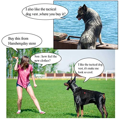 Mia's Pet Supply Tactical Dog Vest Harness & Leash Set - Durable, Adjustable, Reflective for Safety 4 Mia's Pet Supply Leashes And Harness Tactical Service Dog Vest Harness