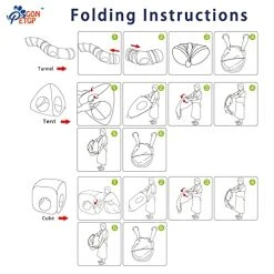 Mia's Pet Supply Cat Toys Cat Tunnel Toy And Cubes Combo, Cat Tunnels For Indoor Cats