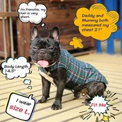 Mia's Pet Supply KAMA BRIDAL Plaid Reversible Dog Fleece Vest - Warm & Stylish Dog Apparel 34 Mia's Pet Supply Apparel KAMA BRIDAL Plaid Dog Fleece Vest, Reversible Warm Dog Clothes,