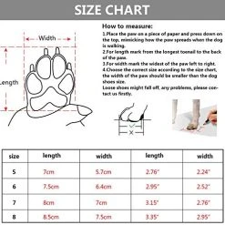 Mia's Pet Supply QUMY Dog Boots Waterproof Shoes With Reflective Velcro Rugged Anti-Slip Apparel