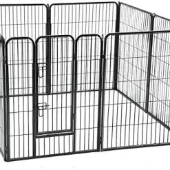 Mia's Pet Supply Pet Playpen, Puppy , Dog Fence, Indoor Outdoor 8 Panels Houses, Pens & Crates