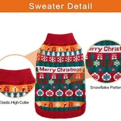 Mia's Pet Supply Mihachi Christmas Dog Sweater Apparel