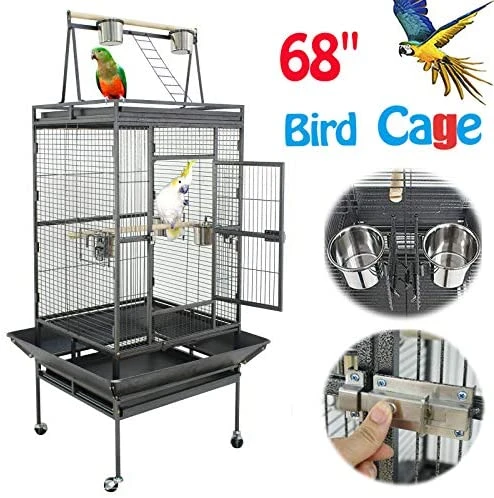 Brand New Mia's Pet Supply Nova Microdermabrasion 61/68 Inches Large Bird Cage - Perfect for Aviary & Perches 9 Mia's Pet Supply Nova Microdermabrasion 61/68 Inches Large Bird Cage