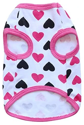 Mia's Pet Supply DroolingDog Small Dog Clothes - Pink Pet Apparel for Small Dogs & Cats 2 Mia's Pet Supply DroolingDog Small Dog Clothes Pet Apparel Dog T Shirt Cat Shirts For Small Dogs, Medium, Pink : Pet Supplies