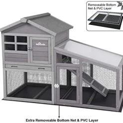 Mia's Pet Supply Aivituvin Rabbit Hutch Indoor And Outdoor, Bunny Cage