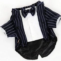 Mia's Pet Supply : Formal Tuxedo With Black Tie For Small Dog