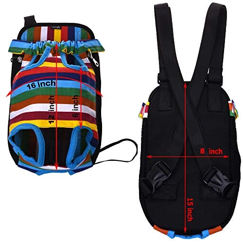 Mia's Pet Supply Cosmos Large Dog Carrier Bag - Front-Legs-Out Design for Travel 2 Mia's Pet Supply Travel : Cosmos Large Size Pet Dog Legs Out Front Carrier Bag :