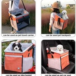 Mia's Pet Supply RAYMACE Pet Bicycle Booster Carrier For Puppy Or Small Breeds