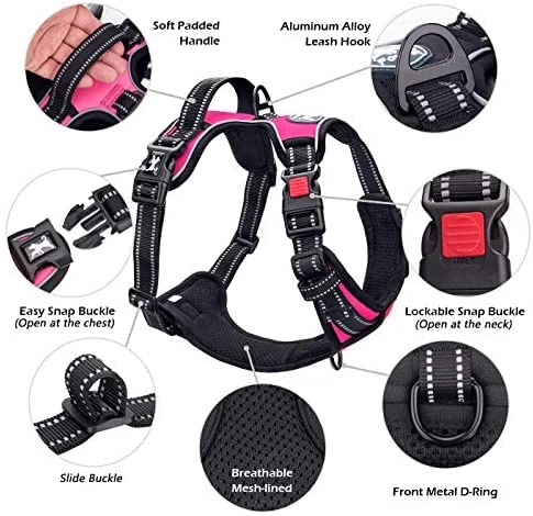 Mia's Pet Supply PoyPet No Pull Dog Harness - Reflective, No Choke Front Lead for Comfort & Safety 3 Mia's Pet Supply PoyPet No Pull Dog Harness, No Choke Front Lead Dog Reflective Harness Leashes And Harness