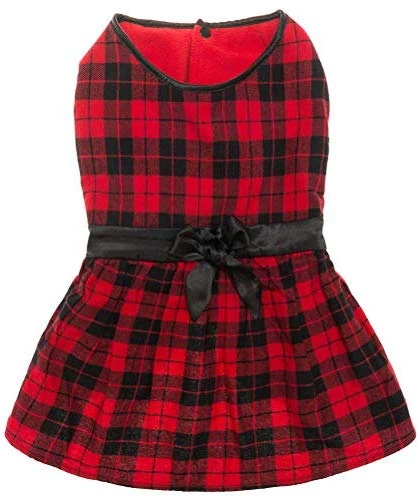 Mia's Pet Supply Plaid Fleece Dog Jacket for Large Dogs - Cozy & Stylish Apparel 2 Mia's Pet Supply Apparel Plaid Fleece Dress Dog Jacket For Large Dogs