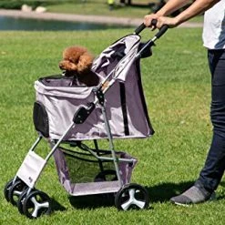 Mia's Pet Supply Travel Paws & Pals 4 Wheeler Elite Jogger Pet Stroller